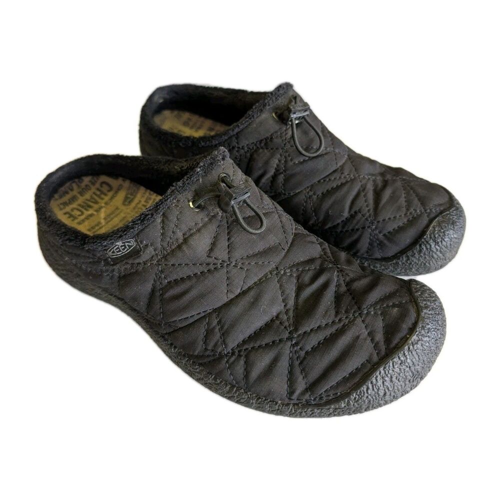 KEEN Slip On Shoes Women’s US 9.5 EU 40 Howser III Slide Black MicroFleece Lined